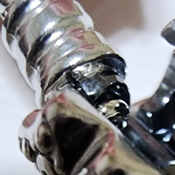 Pandora Moments Butterfly Clasp Snake Chain Bracelet 7.5 IN